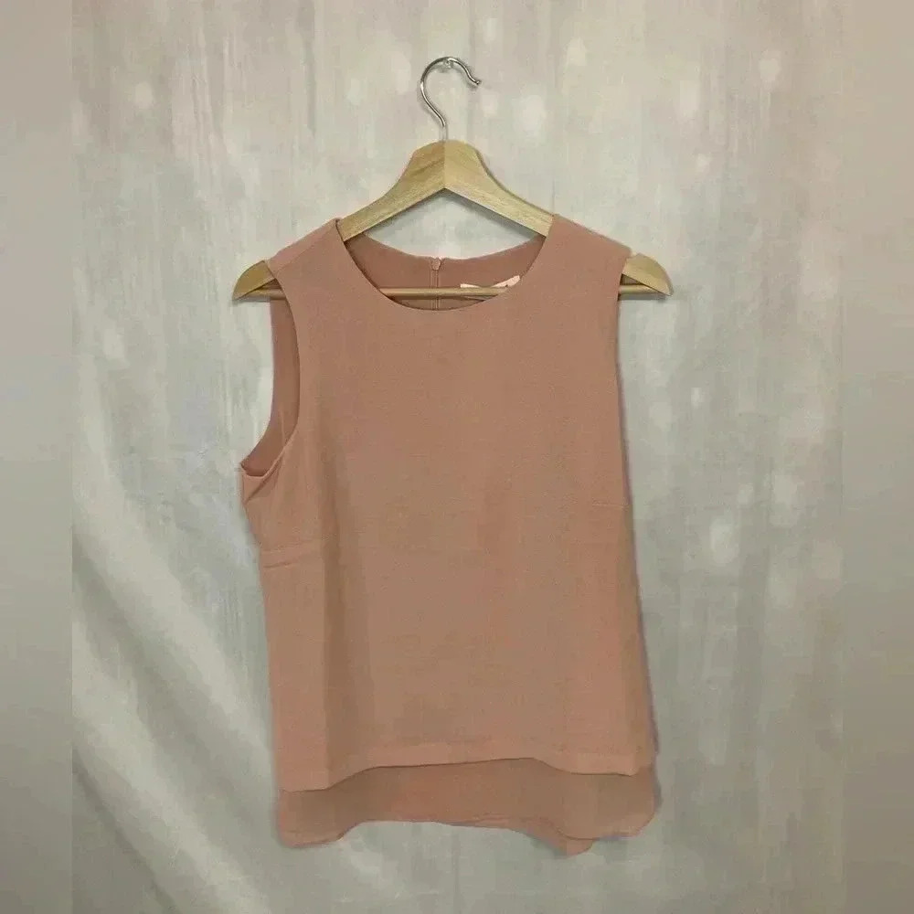 Rose + olive‎ top